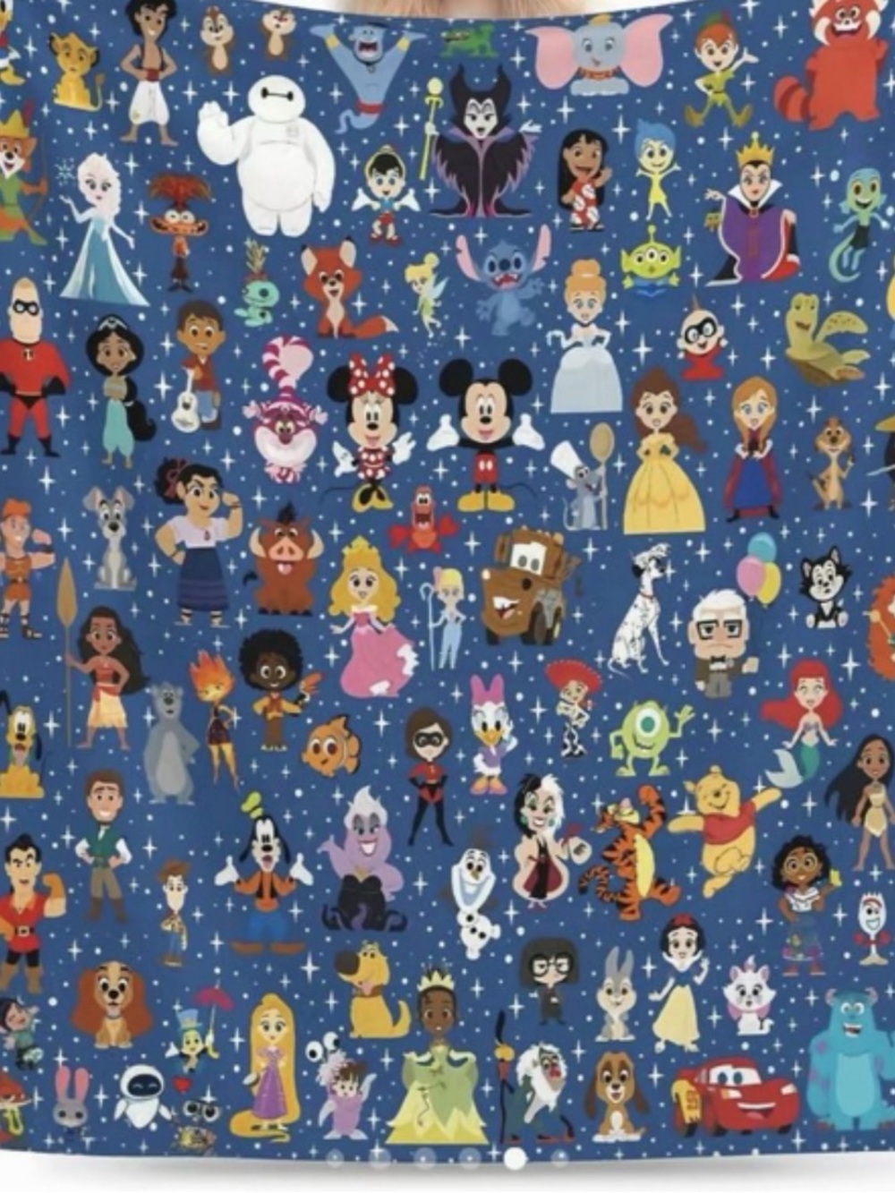 Children's Blue Character-Print Plush Throw Blanket - Unbranded